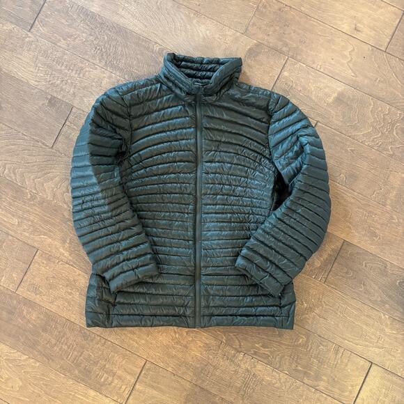 Arc'teryx Cerium Jacket Women’s Large Green Goose Down Puffer Full Zip - Picture 1 of 11